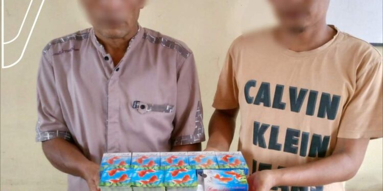 Dua orang Pelaku Judi Kartu Remi Dengan Uang Ditangkap Polres Bener Meriah