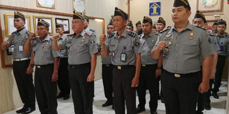 Lapas Kutacane Mengikuti Apel Persiapan Pengamanan Hari Raya Idul Fitri 1445 H