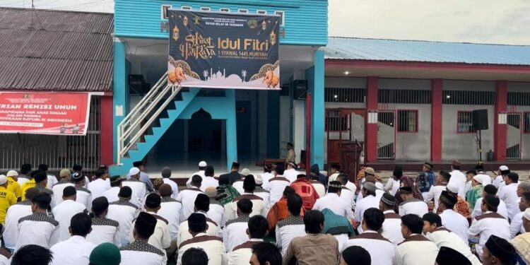 Pelaksanaan Shalat Idul Fitri 1Syawal 1445 H Rutan Kelas IIB Takengon