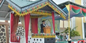 Shalat Idul Fitri 1445 H, Pj. Bupati Haili Yoga Ajak Masyarakat Sukseskan Program Pemerintah Daerah