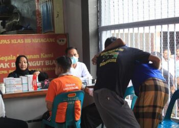 Pemasyarakatan Sehat, Lapas Kutacane Gelar Pemeriksaan Kesehatan bagi Pegawai Dan WBP Dalam Rangka HBP Ke – 60
