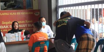 Pemasyarakatan Sehat, Lapas Kutacane Gelar Pemeriksaan Kesehatan bagi Pegawai Dan WBP Dalam Rangka HBP Ke – 60