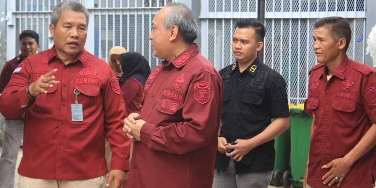 Tingkatkan Kinerja, Lapas Kutacane Terima Kunjungan Monev Kabid Peltah Kesrah Lola Basan Baran Dan Keamanan Kanwil Aceh