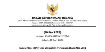 Tahun 2024, BKN Tidak Melakukan Pendataan Ulang Non-ASN