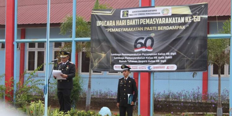 Rutan Kelas IIB Sigli Gelar Upacara Dan Syukuran Peringatan HBP Ke-60