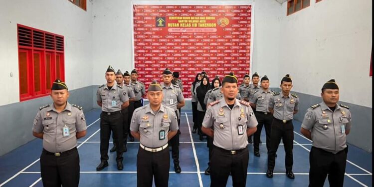 Karutan Takengon Bersama Jajaran Ikuti Upacara HBP Ke 60 Secara Virtual