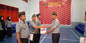 Apel Penyematan Kenaikan Pangkat Pegawai Rutan Kelas IIB Takengon