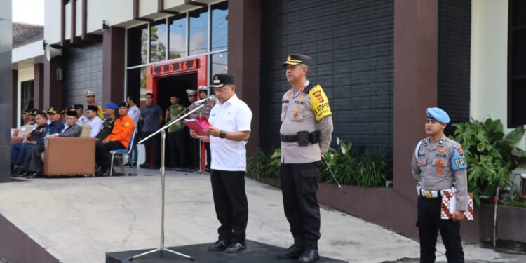 Polres Aceh Tengah Laksanakan Apel Gelar Pasukan Operasi Ketupat Seulawah 2024