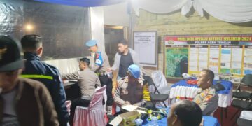 Optimalkan Tugas Pelayanan, Propam Polres Aceh Tengah Rutin Cek Personil Pos Pam Dan Pos Yan