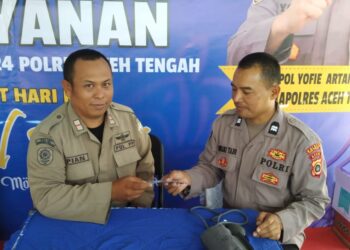 Si Dokkes Polres Aceh Tengah Cek Kesehatan Petugas Pos Pam Dan Pos Yan Lebaran