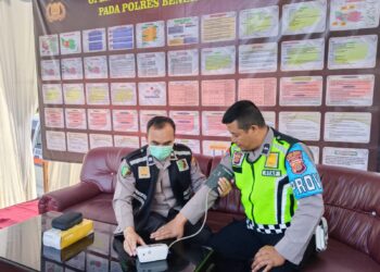 Pastikan Personel Pos PAM Tetap Sehat, Sie Dokkes Polres Bener Meriah Laksanakan Pemeriksaan Kesehatan