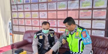 Pastikan Personel Pos PAM Tetap Sehat, Sie Dokkes Polres Bener Meriah Laksanakan Pemeriksaan Kesehatan