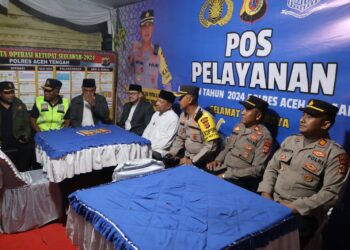 Kapolres Aceh Tengah Bersama Forkopimda Cek Pos Pam Dan Pos Yan Di Malam takbiran
