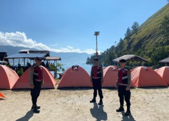 Jaga Kamtibmas Hari Ke-6 Lebaran, Sat Samapta Polres Aceh Tengah Patroli Sejumlah Lokasi Wisata