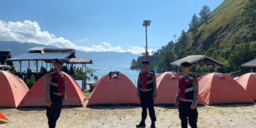 Jaga Kamtibmas Hari Ke-6 Lebaran, Sat Samapta Polres Aceh Tengah Patroli Sejumlah Lokasi Wisata