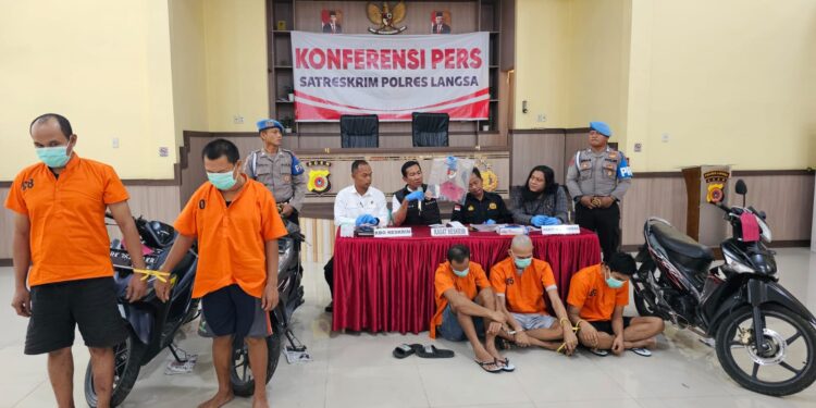 Polres Kota Langsa Berhasil Tangkap Dua Spesialis Curanmor Asal Deli Serdang 