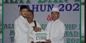 Baitul Mal Kota Langsa Laporkan Pemerimaan Dan Penyaluran Infak Tahun 2023 
