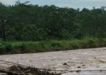 Jembatan Penghubung Antar Gampong Kecamatan Sawang Aceh Utara Putus Di Terjang Banjir