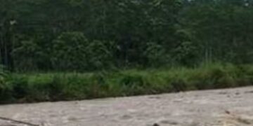 Jembatan Penghubung Antar Gampong Kecamatan Sawang Aceh Utara Putus Di Terjang Banjir