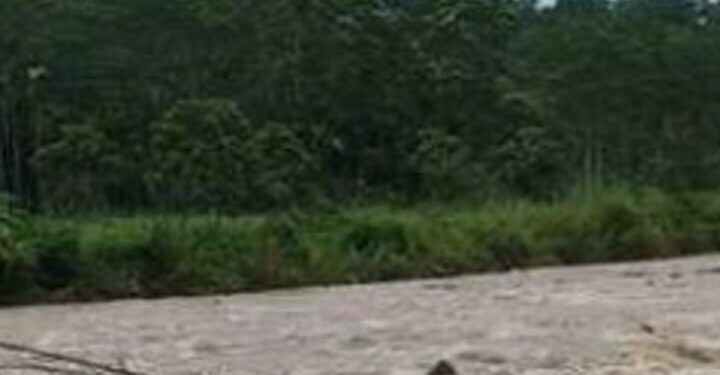 Jembatan Penghubung Antar Gampong Kecamatan Sawang Aceh Utara Putus Di Terjang Banjir