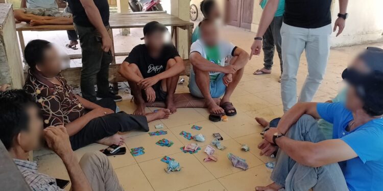 Polres Nagan Raya Gerebek Lokasi Perjudian, Tujuh Pelaku Dan Uang Jutaan Rupiah Diamankan