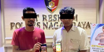 Satreskrim Polres Nagan Raya Berhasil Tangkap Dua Pemain Judi Online