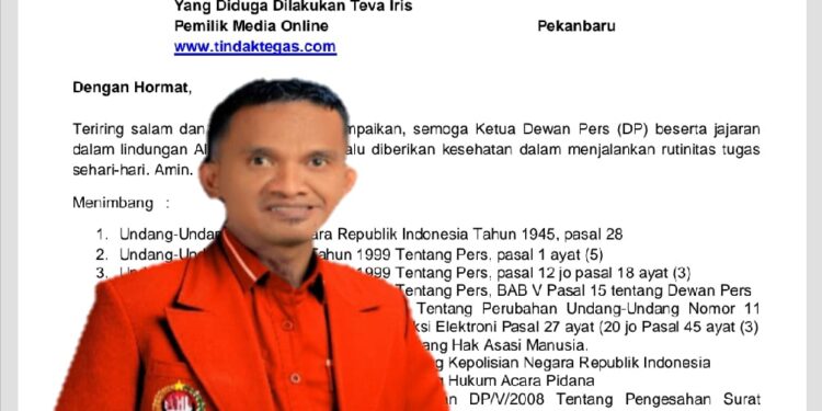 Diduga Langgar UU Pers, DPP AMI Segera Laporkan Teva Iris Ke Mapolda Riau