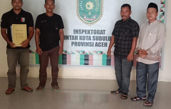 Walikota Subulussalam Diminta Perintahkan Inspektorat Turun Ke Desa Lae Langge Terkait Penyimpangan ADD