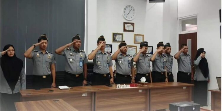 Kantor Imigrasi Takengon Mengikuti Apel Kesiapan Pengamanan Hari Idul Fitri 1445 H