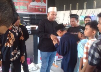 Irfansyah Ber- Halal Bi Halal  Bersama Anak Yatim Dan Masyarakat Kota Langsa
