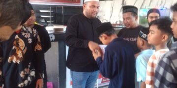 Irfansyah Ber- Halal Bi Halal  Bersama Anak Yatim Dan Masyarakat Kota Langsa