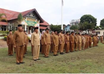 Sekda Aceh Tengah Subhandhy Ikuti Apel Perdana Pasca Idul Fitri 1445 H