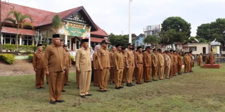 Sekda Aceh Tengah Subhandhy Ikuti Apel Perdana Pasca Idul Fitri 1445 H