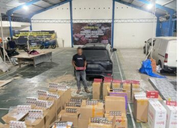 Bea Cukai Langsa Gagalkan Penyelundupan Ratusan Ribu Batang Rokok Ilegal