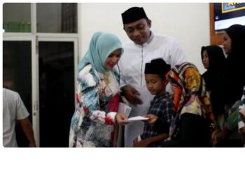 Halal Bihalal Kodim 0104/Aceh Timur Meriahkan Buka Bersama Sambil Berikan Santunan kepada Anak Yatim”