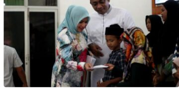 Halal Bihalal Kodim 0104/Aceh Timur Meriahkan Buka Bersama Sambil Berikan Santunan kepada Anak Yatim”