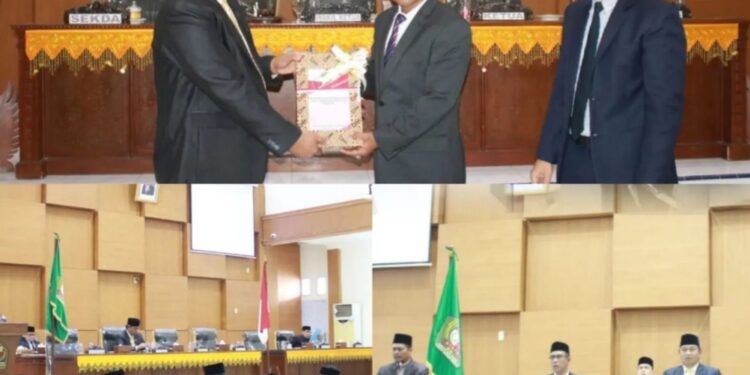 LKPJ 2023, Sekda Pidie Sampaikan Rancangan Qanun Legislasi