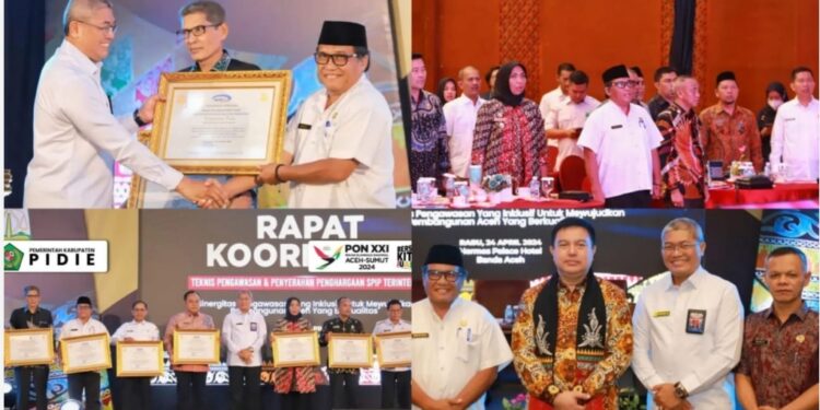 Pemkab Pidie Raih Empat Penghargaan Dari BPKP Aceh