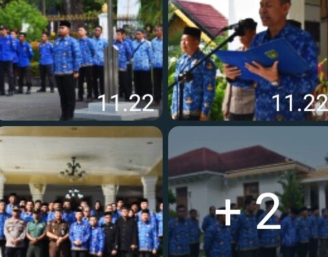 Pemerintah Kota (Pemko) menggelar upacara peringatan Hari Otonomi Daerah ke XXVIII yang dipimpin oleh Asisten Perekonomian dan Pembangunan Ali Mustafa, SE dihalaman Pendopo Walikota Langsa, 