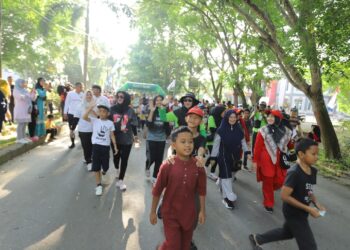 MERIAH, RIBUAN WARGA ACEH TAMIANG ANTUSIAS IKUTI FUN BIKE DAN FUN WALK