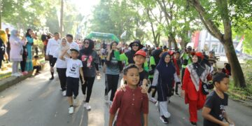 MERIAH, RIBUAN WARGA ACEH TAMIANG ANTUSIAS IKUTI FUN BIKE DAN FUN WALK
