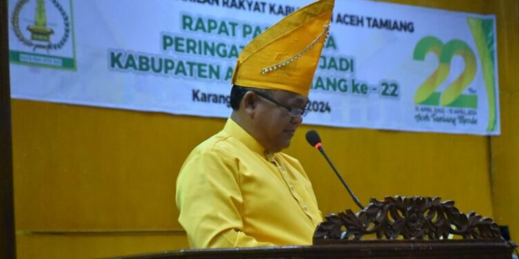 Pj. Bupati Aceh Tamiang Drs Asra Hadiri Rapat Paripurna Dalam Rangka Peringatan Hari Aceh Tamiang ke-22