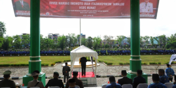 PEMKAB ACEH TAMIANG GELAR UPACARA HARI OTDA KE-28