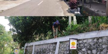 Masyarakat Kampung Gunung Tunyang Melaksanakan Jum’at Bersih