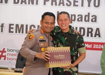 Kapolres Kuansing AKBP Pangucap Priyo Soegito Hadiri Serah Terima Jabatan Komandan Kodim 0302/Inhu