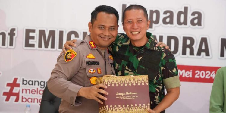 Kapolres Kuansing AKBP Pangucap Priyo Soegito Hadiri Serah Terima Jabatan Komandan Kodim 0302/Inhu