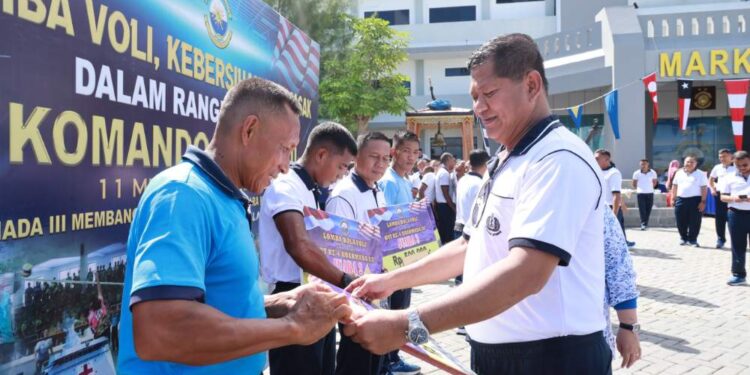 Puncak Peringatan HUT Ke-6 Koarmada III, Gelar Olahraga Bersama Dan Panggung Hiburan