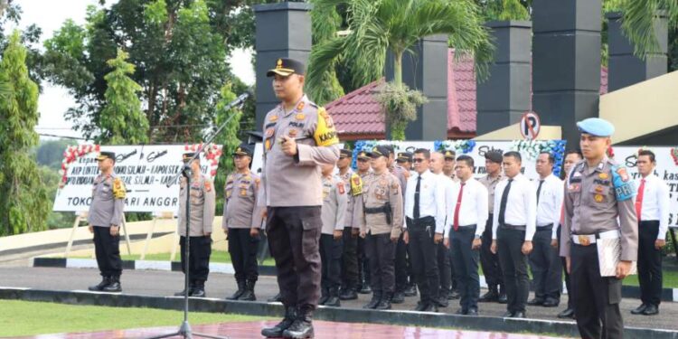 Kapolres Kuansing AKBP Pangucap Priyo Soegito Pimpin Langsung Sertijab Kabag, Kasat Dan Kapolsek