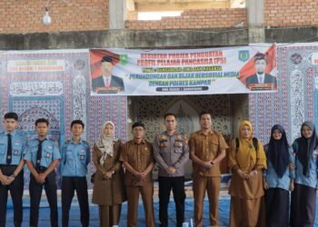 Polres Kampar Dan SMK N 1 Bangkinang Edukasi Siswa Agar Cakap Bersosial Media