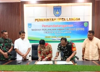 Pemko Langsa dan Kodim 0104 Aceh Timur Tandatangani NPHD Pilkada